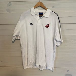ADIDAS vintage Cleveland Indians polo sz M